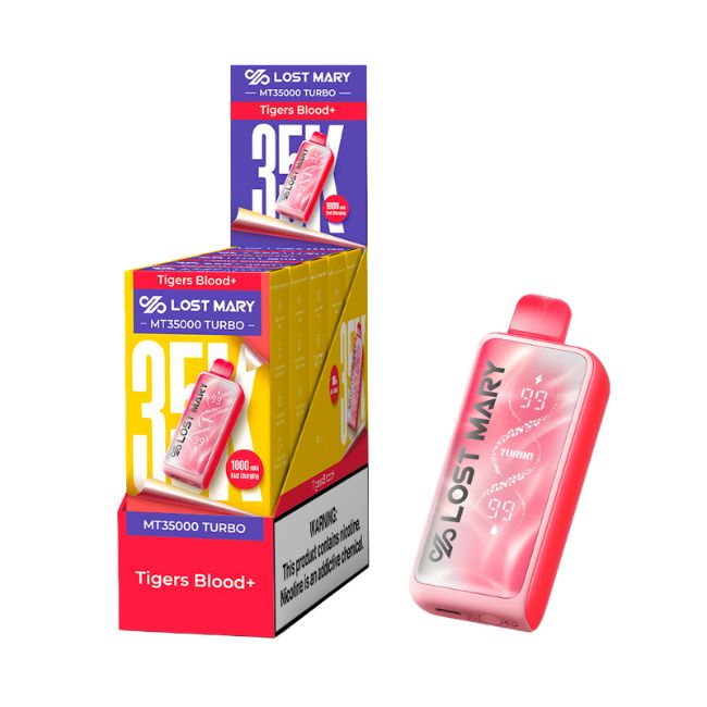 LOST MARY MT35000 TURBO 5% DISPOSABLE (90ML) 35K PUFFS 5CT/ BOX - Image 2