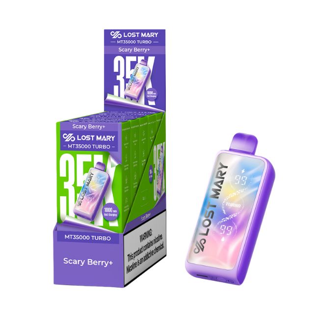 LOST MARY MT35000 TURBO 5% DISPOSABLE (90ML) 35K PUFFS 5CT/ BOX - Image 3
