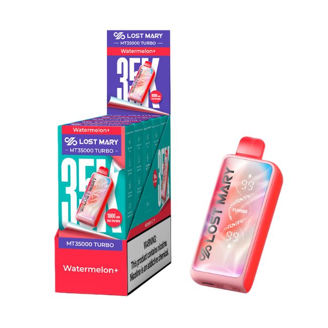 LOST MARY MT35000 TURBO 5% DISPOSABLE (90ML) 35K PUFFS 5CT/ BOX - Image 5