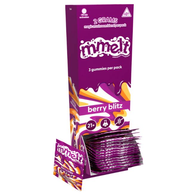 MMELT MAGIC MUSHROOM ENHANCED MICRODOSE 2GM X 3PK GUMMIES 20CT/ BOX - Image 3