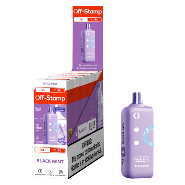 OFF STAMP ICE CUBE BY LOST MARY 5% DISPOSABLE REFILL POD (90ML) 25K PUFFS 5CT/ BOX - Image 6