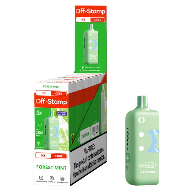 OFF STAMP ICE CUBE BY LOST MARY 5% DISPOSABLE REFILL POD (90ML) 25K PUFFS 5CT/ BOX - Image 7