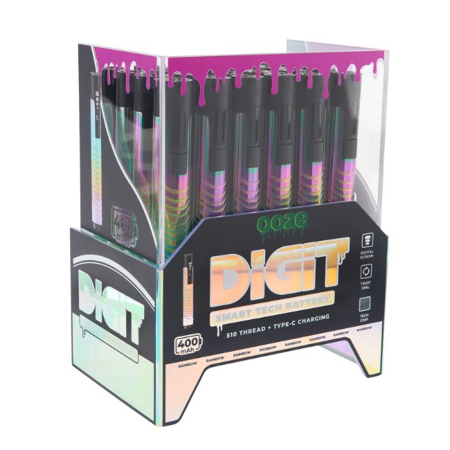 OOZE DIGIT SMART TECH 400mAH 510 THREAD BATTERY 24CT/ DISPLAY - Image 2