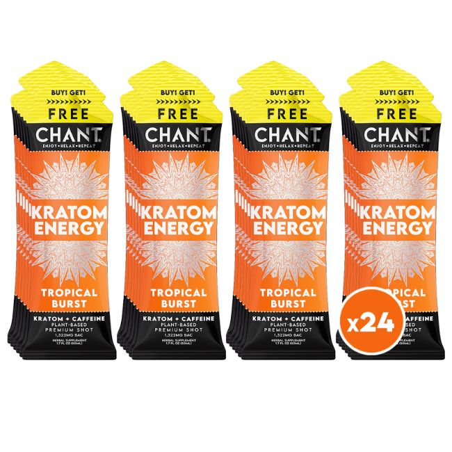 CHANT KRATOM ENERGY 1322MG BAC 1.7FL.OZ (50ML) SHOT 24CT/ BOX - Image 2