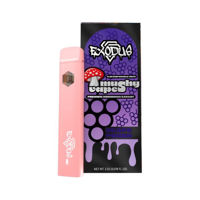 EXODUS MUSHY VAPE PREMIUM MUSHROOM EXTRACT 2.2GM DISPO 6CT/ BOX - Image 3
