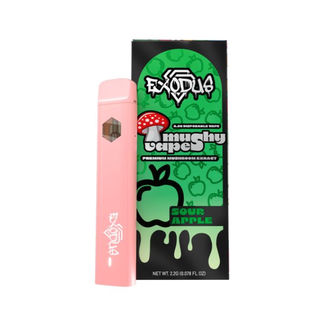 EXODUS MUSHY VAPE PREMIUM MUSHROOM EXTRACT 2.2GM DISPO 6CT/ BOX - Image 7