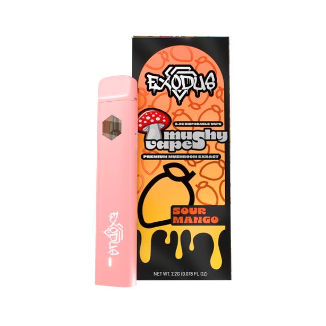 EXODUS MUSHY VAPE PREMIUM MUSHROOM EXTRACT 2.2GM DISPO 6CT/ BOX - Image 8