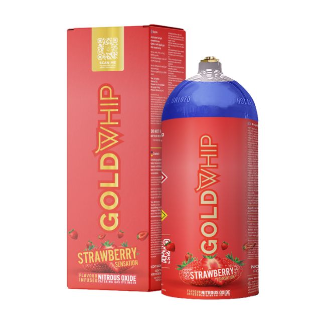 GOLD WHIP N2O 200G / 0.3L MINI TANKS WATERMELON+STRAWBERRY+BLUEBERRY+APPLE CHARGER 20CT/ BOX - Image 3