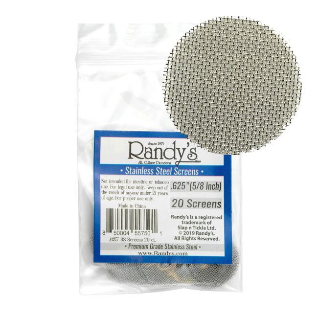 RANDYS STAINLESS STEEL SCREEN JAR 36CT SCREENS TOTAL/ JAR (.625 (5/8 inch) SS SCREENS) - Image 2