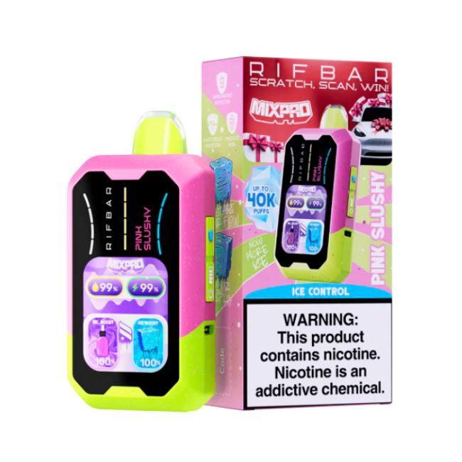 RIFBAR MIXPRO ICE CONTROL 5% DISPOSABLE (90ML) 40K PUFFS 5CT/ BOX - Image 3