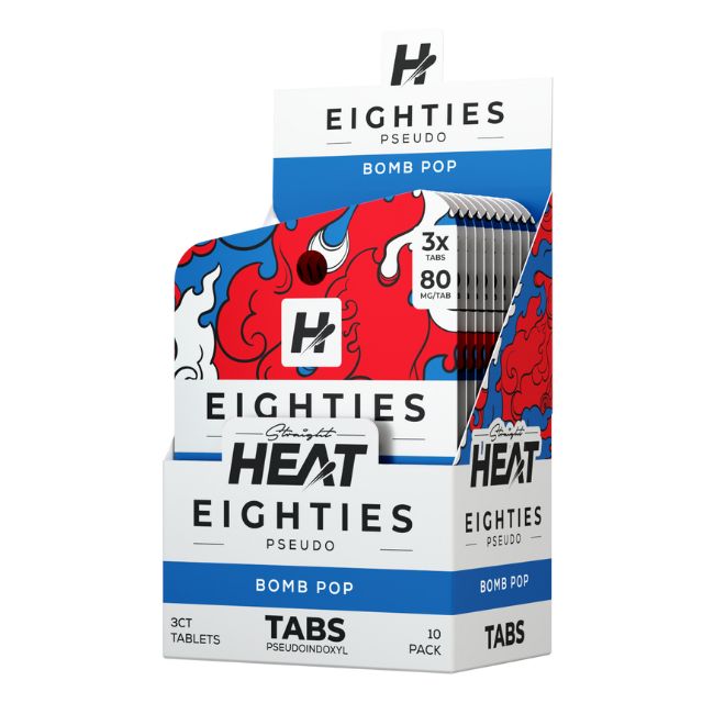STRAIGHT HEAT EIGHTIES PSEUDO 80MG PER TABLET 3CT/10PK - Image 3