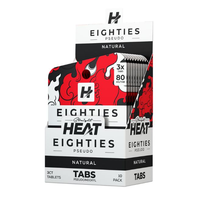 STRAIGHT HEAT EIGHTIES PSEUDO 80MG PER TABLET 3CT/10PK - Image 4