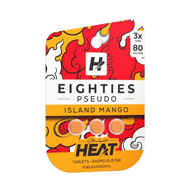 STRAIGHT HEAT EIGHTIES PSEUDO 80MG PER TABLET 3CT/10PK - Image 5