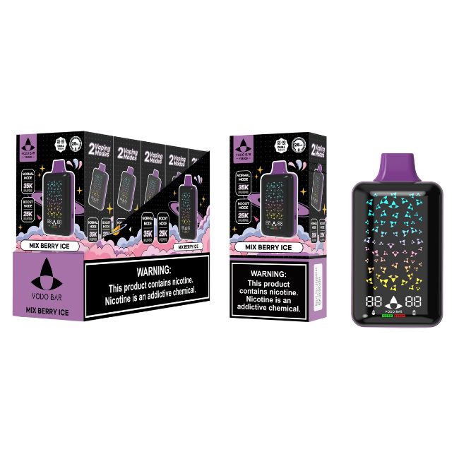 VODO BAR 5% DISPOSABLE (125ML) BOOST MODE - 25K & NORM. MODE - 35K PUFFS 5CT/ BOX - Image 9