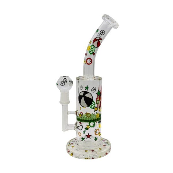 11'' HONEY COMB PERK PRINTED FANCY WATER PIPE