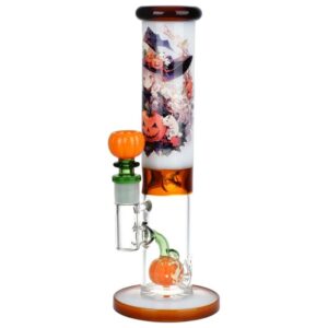 WPM1320 GLASS 12" PULSAR ANIME WITCH STRAIGHT TUBE WATER PIPE