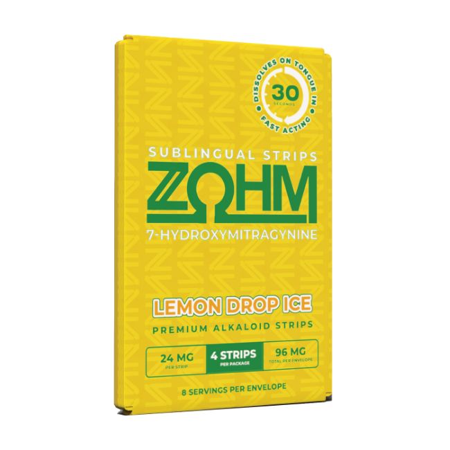 ZOHM 7-HYDROXY PREMIUM ALKALOID 24MG SUBLINGUAL STRIP 4CT/10PK - Image 2