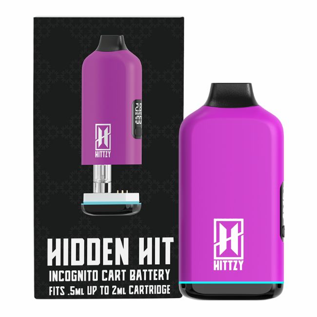 HITTZY HIDDEN HIT 650 mAH 510 THREAD BATTERY FITS UP TO 2GM CARTS 5CT/ BOX - Image 3