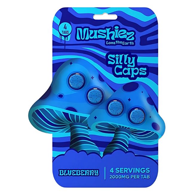 MUSHIEZ BY KREAM SILLY CAPS MUSHROOM 2000MG PER TABLET 4CT/10PK - Image 2