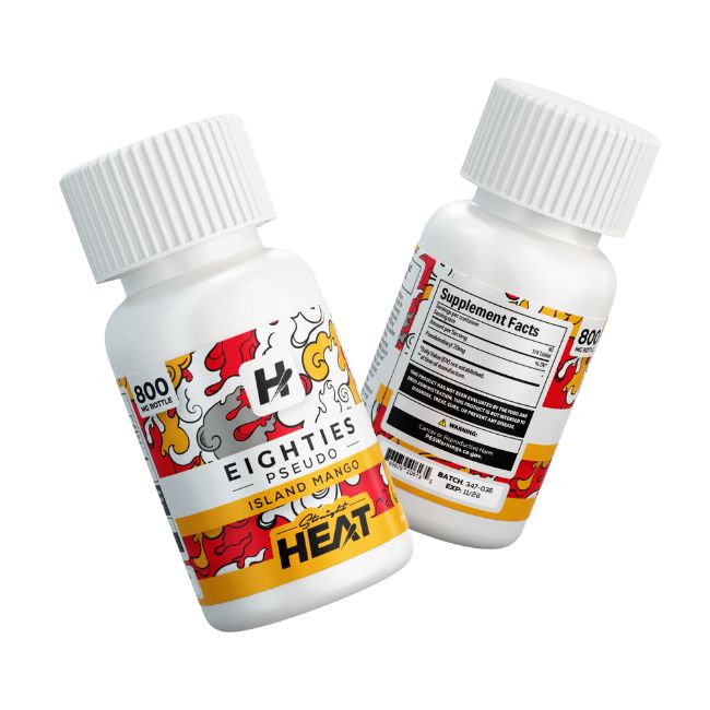STRAIGHT HEAT EIGHTIES 7-HYDROXY PSEUDO 80MG PER TABLET 10CT/ JAR - Image 2