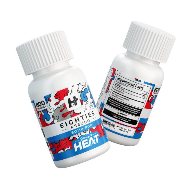 STRAIGHT HEAT EIGHTIES 7-HYDROXY PSEUDO 80MG PER TABLET 10CT/ JAR - Image 3