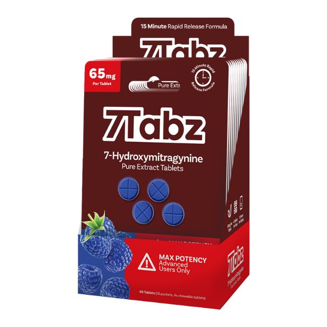 7TABZ HYDROXY PURE KRATOM LEAF EXTRACT 65MG PER TABLET 4CT/10PK - Image 2