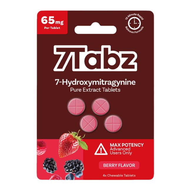 7TABZ HYDROXY PURE KRATOM LEAF EXTRACT 65MG PER TABLET 4CT/10PK - Image 4