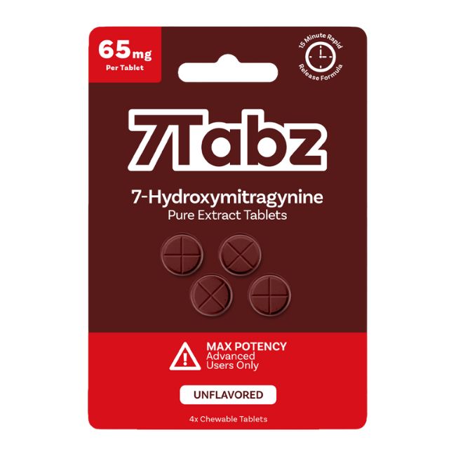 7TABZ HYDROXY PURE KRATOM LEAF EXTRACT 65MG PER TABLET 4CT/10PK - Image 6