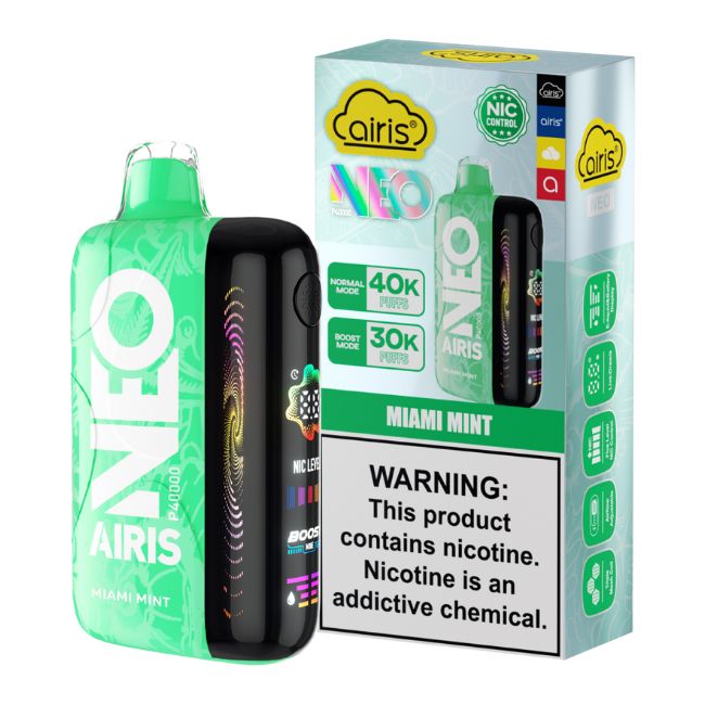 AIRIS NEO 5% DISPOSABLE (50ML) BOOST. MODE - 30K & NORM. MODE - 40K PUFFS 5CT/ BOX - Image 8