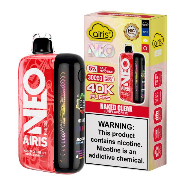 AIRIS NEO UNFLAVORED 5% DISPOSABLE (50ML) BOOST. MODE - 30K & NORM. MODE - 40K PUFFS 5CT/ BOX - Image 4