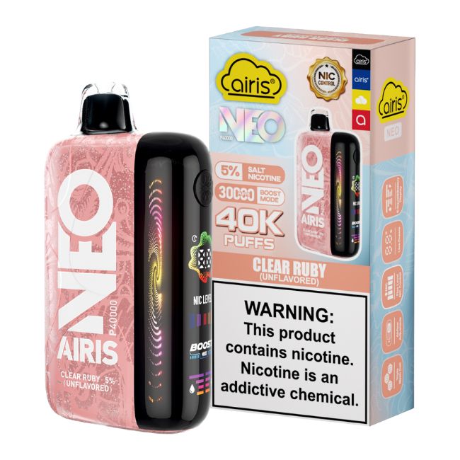 AIRIS NEO UNFLAVORED 5% DISPOSABLE (50ML) BOOST. MODE - 30K & NORM. MODE - 40K PUFFS 5CT/ BOX - Image 6