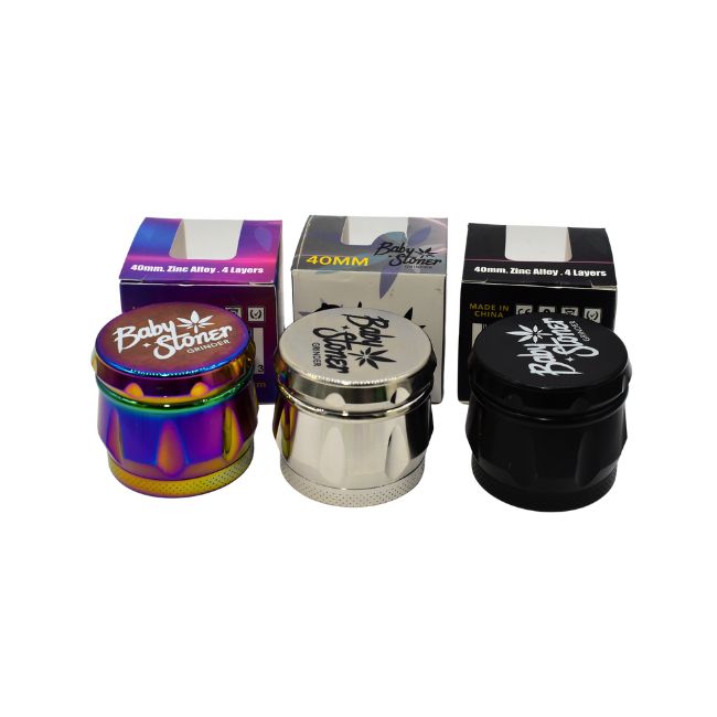 BABY STONER 4PARTS ZINC ALLOY 40MM GRINDER - Image 2