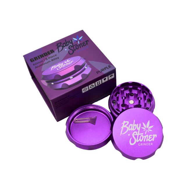 BABY STONER 3PARTS ALLOY ALUMINIUM 60MM GRINDER - Image 2