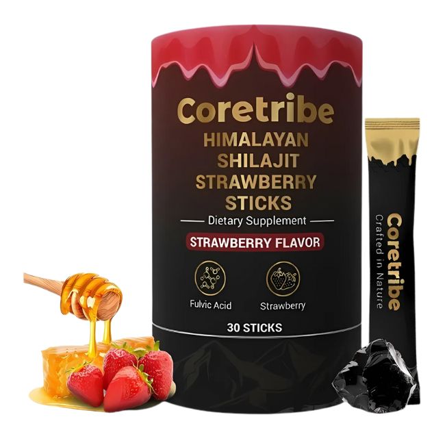 CORETRIBE HIMALAYAN SHILAJIT HONEY STICKS FOR SEXUAL ENHANCEMENT 30CT/ JAR - Image 3
