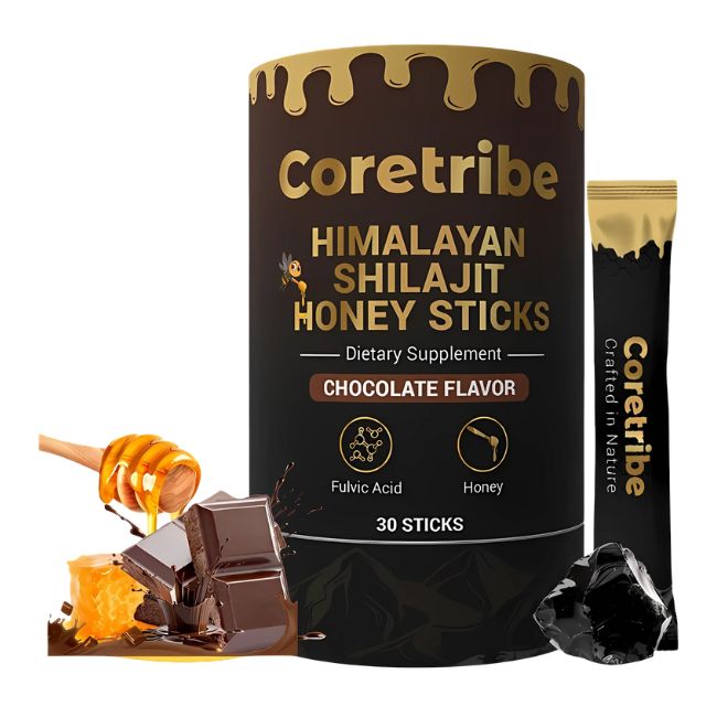 CORETRIBE HIMALAYAN SHILAJIT HONEY STICKS FOR SEXUAL ENHANCEMENT 30CT/ JAR - Image 4