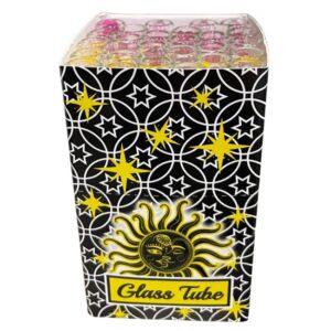 GLASSTUBE25CT_111 HEAVY DUTY 4'' THICK GLASS TUBE 25CT/ BOX