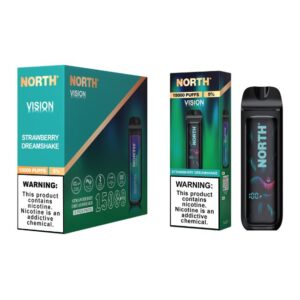 NORTH15KDIS01 NORTH VISION 5% DISPOSABLE (75ML) 15K PUFFS 5CT/ BOX