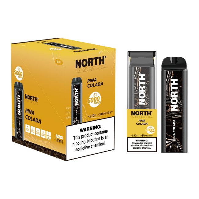 NORTH 3% DISPOSABLE (100ML) 5K PUFFS 10CT/ BOX - Image 2