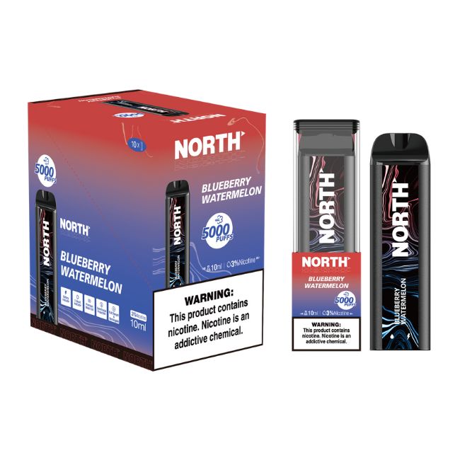 NORTH 3% DISPOSABLE (100ML) 5K PUFFS 10CT/ BOX - Image 4
