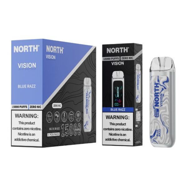 NORTH VISION 0% DISPOSABLE (75ML) 15K PUFFS 5CT/ BOX