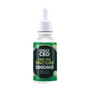 ONLYCBD5KTIN001 ONLY CBD OIL 5000MG 1FL.OZ (30ML) TINTURE BOTTLE