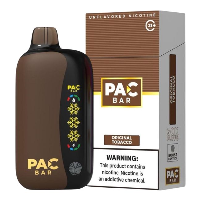 PAC BAR UNFLAVORED NICOTINE 4% DISPOSABLE (100ML) 30K PUFFS 5CT/ BOX - Image 5