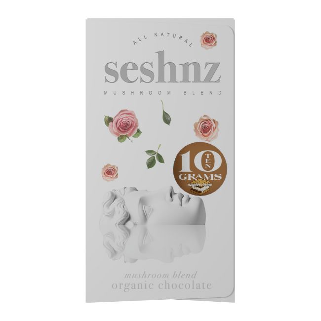 SESHNZ MUSHROOM BLEND ORGANIC 10GM CHOCOLATE BAR 5CT/ BOX (10,000mg) - Image 2