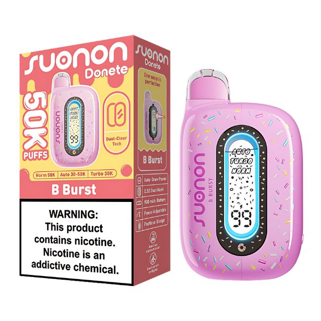 SUONON DONETE POWERED BY NEXA 5% DISPOSABLE (100ML) 50K PUFFS 5CT/ BOX - Image 3