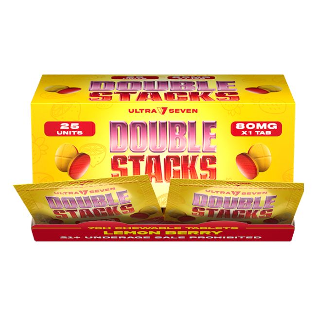 ULTRA 7 SEVEN DOUBLE STACKS HYDROXY CHEWABLE 80MG PER TABLET 1CT/25PK - Image 2
