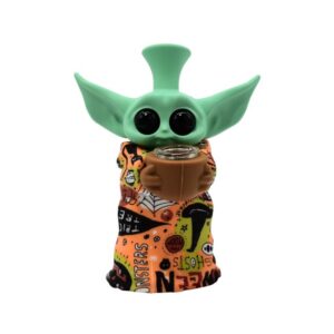 A134 6''SILICONE ALIEN DESIGN WATER PIPE