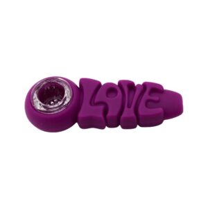 A178 4'' LOVE SILICONE HAND PIPE