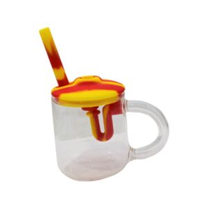 A190 5'' SILICONE GLASS CUP WATER PIPE