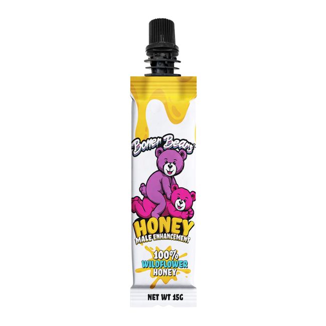 BONER BEARS 100% WILD FLOWER MALE ENHANCEMENT HONEY TUBES 15CT/ BOX - Image 2