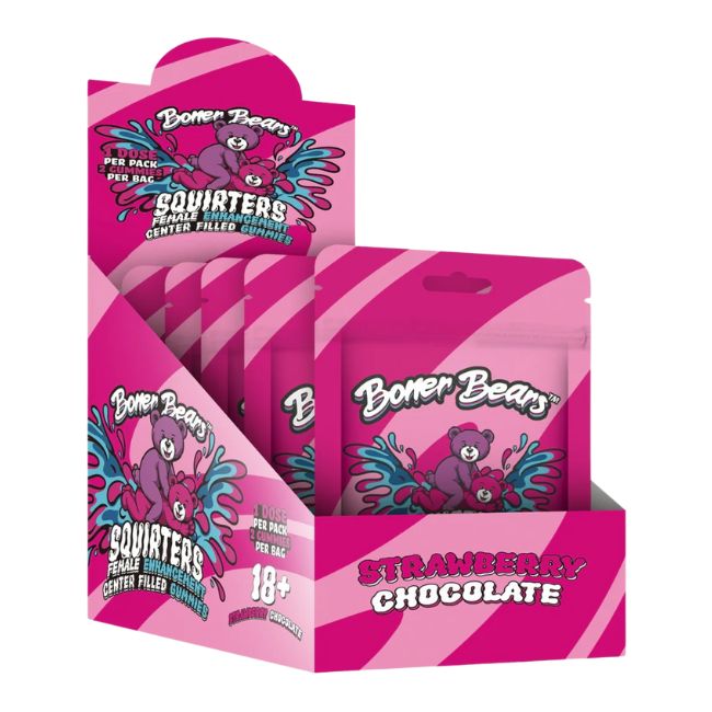 BONER BEARS SQUIRTERS ENHANCEMENT CENTER FILLED GUMMIES 2CT 12PK/ BOX - Image 2